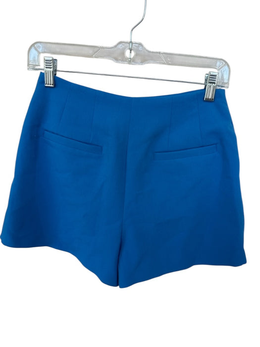 Maeve Size 2 Blue & White Polyester Blend Scallop Detail Crossover Mini Skort Blue & White / 2