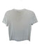 Theory Size P White Cotton Blend Short Sleeve Crew Neck T-shirt Top White / P