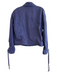 By Anthropologie Size S Blue No Fabric Tag Denim Collared Button Up Jacket Blue / S