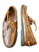 Sebago Shoe Size 7.5 Dark Brown Leather Lace Up Boat Shoe Men's Loafers Dark Brown / 7.5