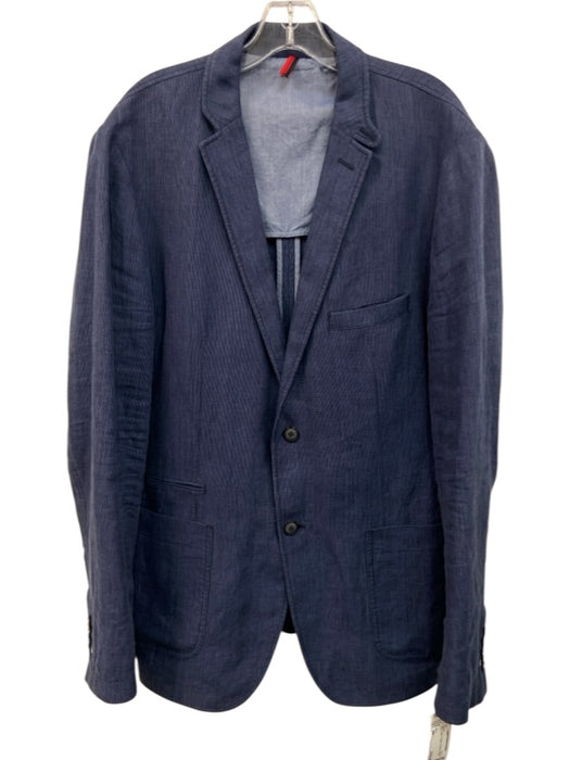 Boss Blue Linen 2 Button Men's Blazer Blue / 44r