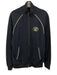 Lacoste Size XL Navy Blue & White Cotton Patch Zip Up Men's Jacket Navy Blue & White / XL