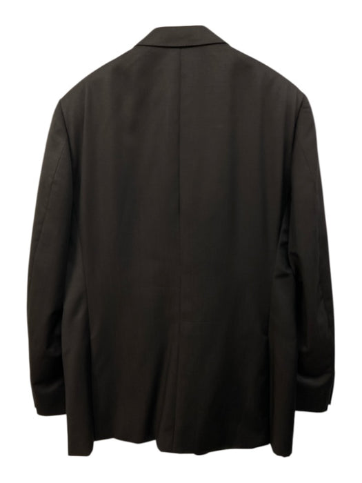 ZZegna Black Wool 2 Button Men's Suit Black / 56L