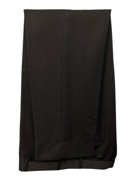 ZZegna Black Wool 2 Button Men's Suit Black / 56L