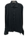 Boss Size 17 Black Cotton Button Down Men's Long Sleeve Shirt Black / 17