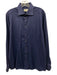 Eton Size L Blue Cotton Dots Button Down Men's Long Sleeve Shirt Blue / L