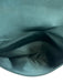 Jimmy Choo Teal Green Satin Rhinestone Emerald Cut Fold Over Clutch Bag Teal Green / Small