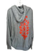 FP Movement Size M Gray & Orange Cotton Blend Hood Embroidered back Jacket Gray & Orange / M