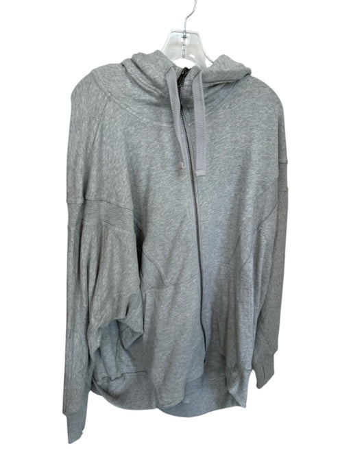 FP Movement Size M Gray & Orange Cotton Blend Hood Embroidered back Jacket Gray & Orange / M