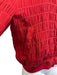 Saint Laurent Size 50 Red Silk Blend Bomber Zip Up Men's Jacket Red / 50