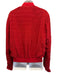 Saint Laurent Size 50 Red Silk Blend Bomber Zip Up Men's Jacket Red / 50