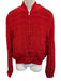 Saint Laurent Size 50 Red Silk Blend Bomber Zip Up Men's Jacket Red / 50