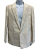 Saint Laurent Beige Wool Blend Floral Peak Lapel 2 Button Men's Suit Beige / 52R