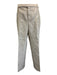 Saint Laurent Beige Wool Blend Floral Peak Lapel 2 Button Men's Suit Beige / 52R