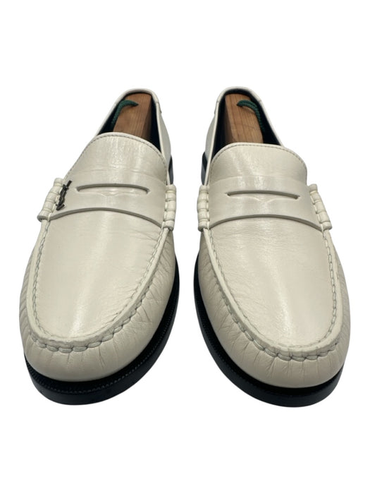 Yves Saint Laurent Shoe Size 41 Like New White Leather Solid Dress Men's Shoes White / 41