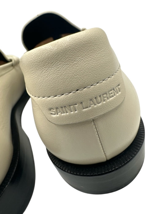 Yves Saint Laurent Shoe Size 41 Like New White Leather Solid Dress Men's Shoes White / 41