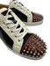 Christian Louboutin Shoe Size 41 Black Patent Leather Abstract Spikes Shoes Black / 41