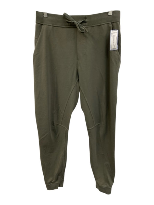 Lululemon Size M Green Cotton Blend Solid Jogger Athleisure Men's Pants Green / M