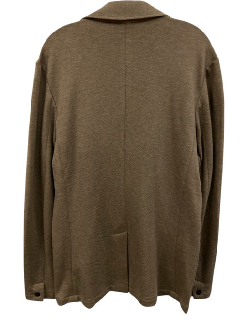 Faherty Size M Tan Cotton Blend Solid Sweatshirt Blazer Men's Jacket Tan / M