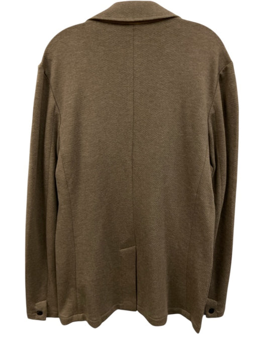Faherty Size M Tan Cotton Blend Solid Sweatshirt Blazer Men's Jacket Tan / M
