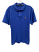 Polo Size M Blue Cotton Solid Polo Men's Short Sleeve Blue / M