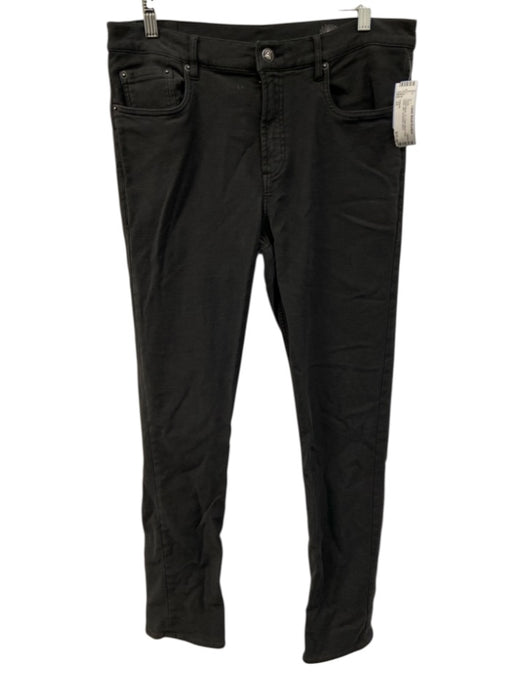 Faherty Size 33 Faded Black Cotton Blend Solid Khaki Slim Men's Pants Faded Black / 33