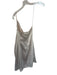 Lovers + Friends Size L Champagne Polyester One Shoulder Tie Waist Mini Dress Champagne / L