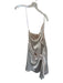Lovers + Friends Size L Champagne Polyester One Shoulder Tie Waist Mini Dress Champagne / L