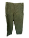 TNA Size 12 Dark Olive Cotton Denim Zip Fly High Waist Straight Pants Dark Olive / 12