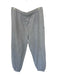 TNA Size L Light Gray Cotton & Polyester Cuffed Pockets Drawstring Sweatpants Light Gray / L