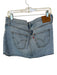 Levi Size 31 Light Wash Cotton Denim Button Fly Pockets Mini Skirt Light Wash / 31
