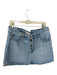 Levi Size 31 Light Wash Cotton Denim Button Fly Pockets Mini Skirt Light Wash / 31