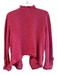 Nic + Zoe Size M Pink Cotton Blend Boucle Shag detail Open Front Jacket Pink / M