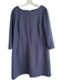 Spanx Size XL Navy Blue Rayon Blend Stretch solid color Boat Neck Dress Navy Blue / XL