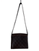 Chanel Brown Leather Quilted Solid Interlocking C Logo Shoulder Top Brown