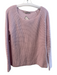 Raffi Size Medium Lilac Cashmere Long Sleeve Wide Neck Waffle Knit Top Lilac / Medium