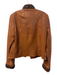Double D Ranch Size Small Toffee Leather Neck closure Bead Detail short Jacket Toffee / Small