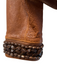 Double D Ranch Size Small Toffee Leather Neck closure Bead Detail short Jacket Toffee / Small