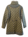 English Utopia Size M Army Green Nylon & Wool Quilted Front Zip & Button Coat Army Green / M