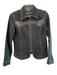 Christine Alexander Size S Blue Cotton Blend Denim Studded Long Sleeve Jacket Blue / S