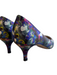 LK Bennett Shoe Size 41 Blue Leather Pointed Toe Abstract Print Shoes Blue / 41