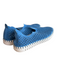 Ilse Jacobsen Shoe Size 41 Blue Fabric Almond Toe Holes Suede Detail Flats Shoes Blue / 41