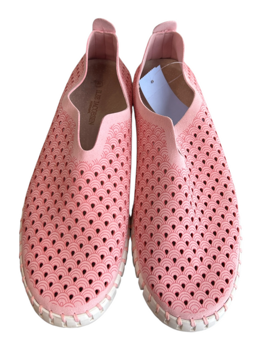 Ilse Jacobsen Shoe Size 41 Pink Fabric Almond Toe Holes Suede Detail Flats Shoes Pink / 41