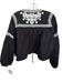 Avec Les Filles Size XS Black & White Cotton Blend Floral Embroidery Jacket Black & White / XS