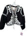 Avec Les Filles Size XS Black & White Cotton Blend Floral Embroidery Jacket Black & White / XS