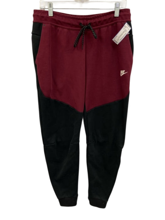 Nike Size L Red & Black Cotton Blend Athletic Men's Pants Red & Black / L