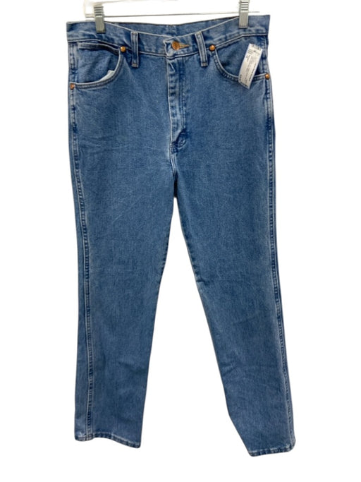 Wrangler Size 32 Light Wash Cotton Denim Zip Fly Jean Men's Pants Light Wash / 32