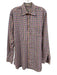 H Stockton Size M White & Multi Cotton Plaid Button Down Men's Long Sleeve Shirt White & Multi / M