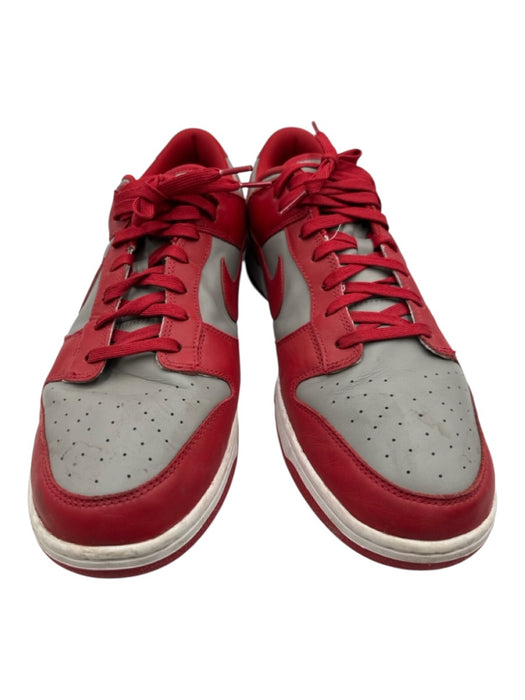 Nike Shoe Size 15 AS IS Red & Gray Leather Low Top Lace Up Men's Shoes Red & Gray / 15