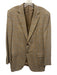 Peter Millar Beige & Multi Color Rayon Houndstooth Plaid 2 Button Men's Blazer Beige & Multi Color / 56R